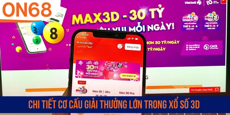 Chi tiết cơ cấu giải thưởng lớn trong xổ số 3D